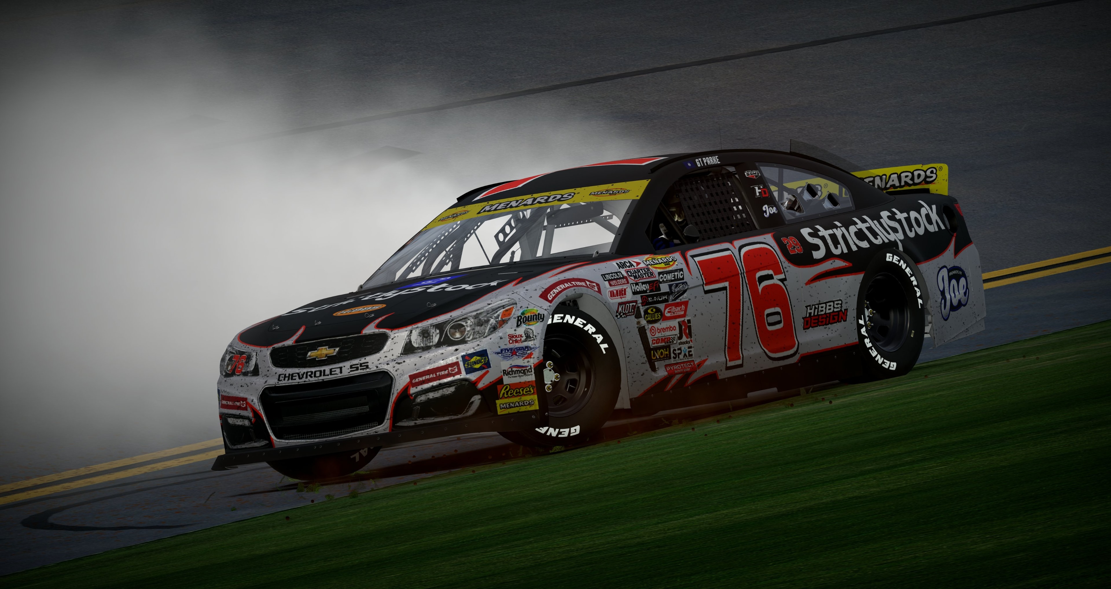 SSMS #76 Strictly Stock Chevy SS burnout