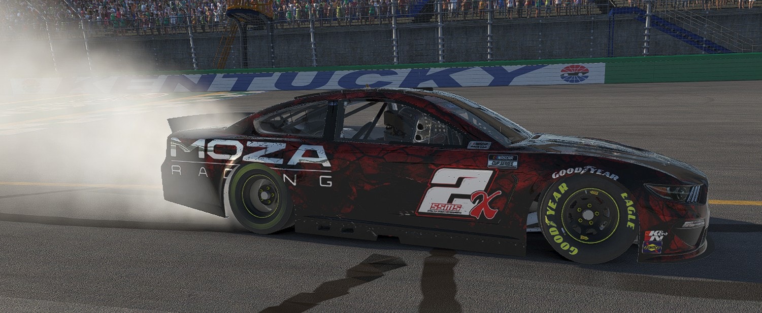 SSMS race car on track
